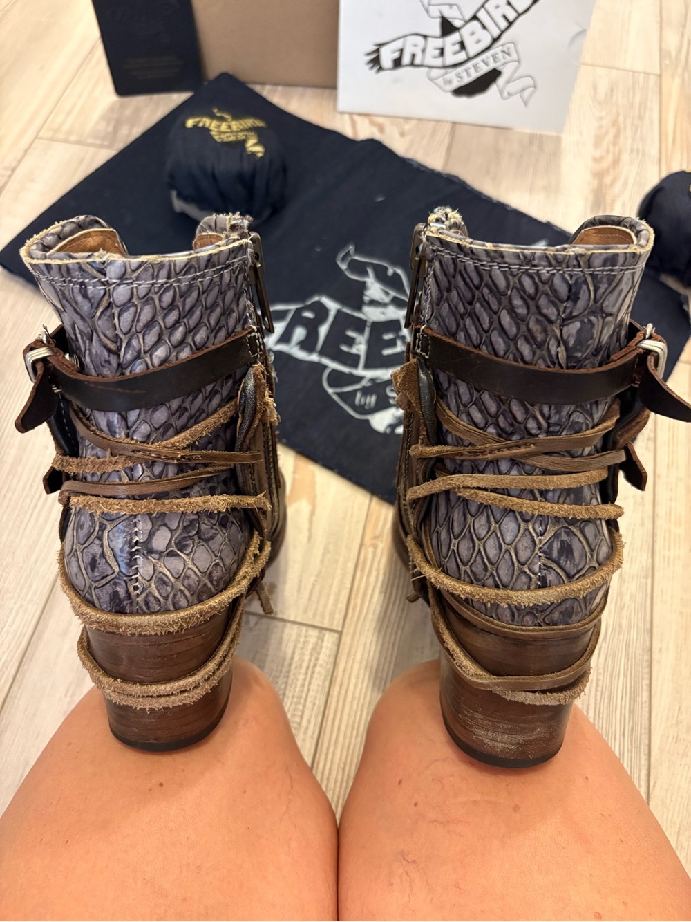 Freebird by Steven Tan Leather Bootie Interior Detail - Picture 5 of 10